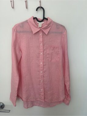 H&M Light Pink Button-Down Shirt